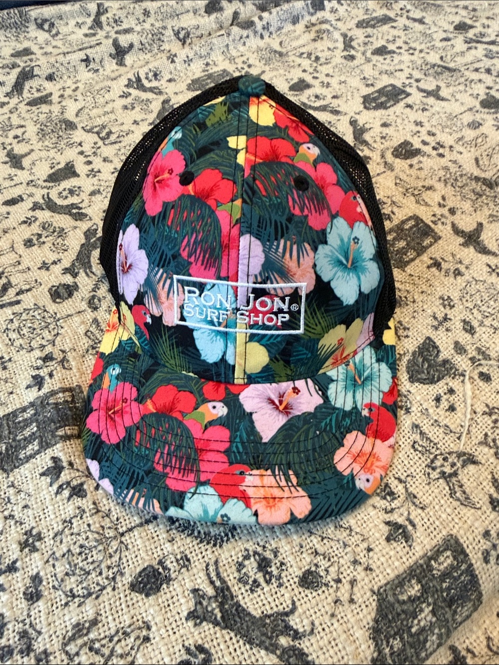 Ron Jon Floral Hat NEW - Multicolor Hibiscus OS